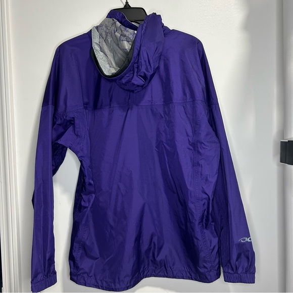Marmot Hoodie Womens Small Purple Full Zip Hooded Water Rain Jacket-Peeling/FLAW - Picture 4 of 16
